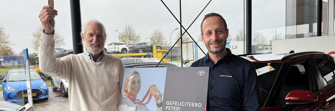 Klant van Toyota Jacob Schaap Lelystad wint gouden plak